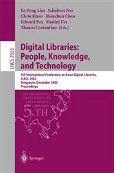 Book cover of Digital Libraries: People, Knowledge, and Technology by Ee-Peng Lim