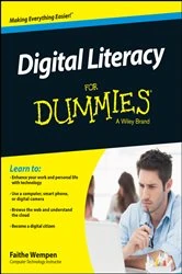 Book cover of Digital Literacy For Dummies by Faithe Wempen