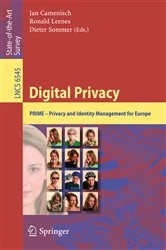 Book cover of Digital Privacy by Jan Camenisch