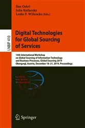 Book cover of Digital Technologies for Global Sourcing of Services by Ilan Oshri