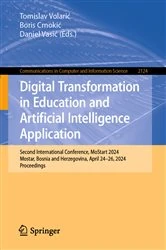 Book cover of Digital Transformation in Education and Artificial Intelligence Application by Tomislav Volarić