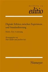 Book cover of Digitale Edition zwischen Experiment und Standardisierung by Peter Stadler
