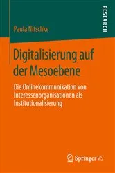Book cover of Digitalisierung auf der Mesoebene by Paula Nitschke