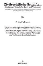 Book cover of Digitalisierung im Gesellschaftsrecht by Jan Lieder