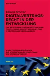 Book cover of Digitalvertragsrecht in der Entwicklung by Theresa Benecke