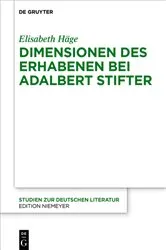 Book cover of Dimensionen des Erhabenen bei Adalbert Stifter by Elisabeth Häge