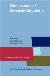 Book cover of Dimensions of Forensic Linguistics by John Gibbons