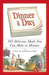 Book cover of Dinner a Day by Lynette Rohrer Shirk