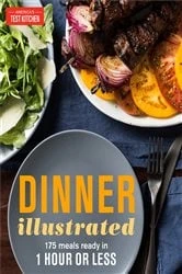 Book cover of Dinner Illustrated by America's Test Kitchen