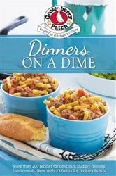 Book cover of Dinners on a Dime by Gooseberry Patch