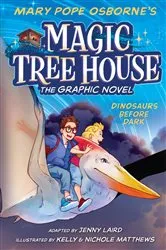 Book cover of Dinosaurs Before Dark Graphic Novel by Mary Pope Osborne