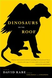 Book cover of Dinosaurs on the Roof by David Rabe