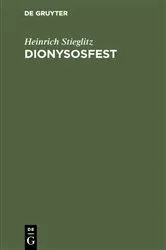 Book cover of Dionysosfest by Heinrich Stieglitz