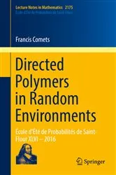 Book cover of Directed Polymers in Random Environments by Francis Comets