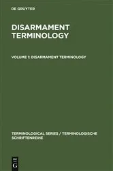 Book cover of Disarmament Terminology by Unknown