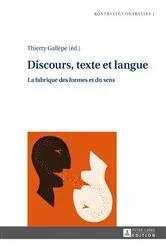 Book cover of Discours, texte et langue by Laurent Gautier