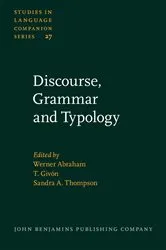 Book cover of Discourse, Grammar and Typology by Werner Abraham