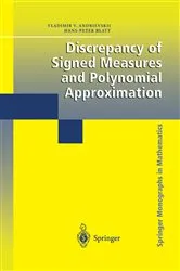 Book cover of Discrepancy of Signed Measures and Polynomial Approximation by Vladimir V. Andrievskii