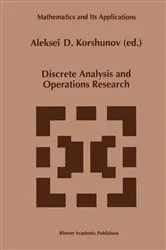 Book cover of Discrete Analysis and Operations Research by Unknown