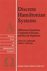 Book cover of Discrete Hamiltonian Systems by Calvin Ahlbrandt