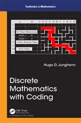 Book cover of Discrete Mathematics with Coding by Hugo D Junghenn