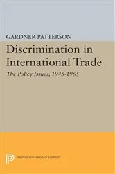 Book cover of Discrimination in International Trade, The Policy Issues by Gardner Patterson