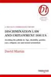 Book cover of Discrimination Law and Employment Issues by David Martin