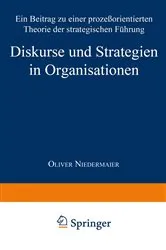 Book cover of Diskurse und Strategien in Organisationen by Oliver Niedermaier