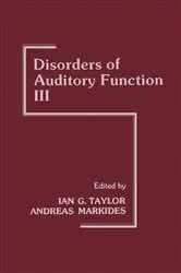 Book cover of Disorders of Auditory Function by Unknown
