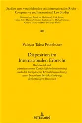 Book cover of Disposition im Internationalen Erbrecht by Unknown
