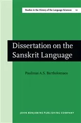 Book cover of Dissertation on the Sanskrit Language by Paulinus A.S. Bartholomaeo