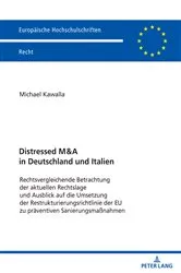 Book cover of Distressed M&A in Deutschland und Italien by Michael Kawalla