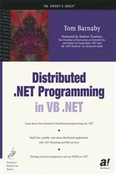 Book cover of Distributed .NET Programming in VB .NET by Tom Barnaby