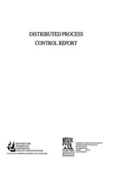 Book cover of Distributed Process Control Report by Architecture Technology Architecture Technology Corpor