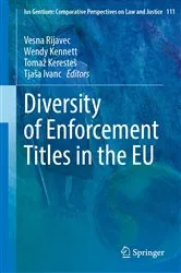Book cover of Diversity of Enforcement Titles in the EU by Vesna Rijavec
