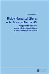 Book cover of Dividendenausschuettung in der boersennotierten AG by Oliver Krauß