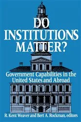 Book cover of Do Institutions Matter? by R. Kent Weaver