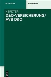 Book cover of D&O-Versicherung/AVB D&O by Unknown