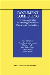 Book cover of Document Computing by Ross Wilkinson