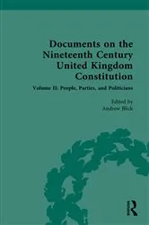 Book cover of Documents on the Nineteenth Century United Kingdom Constitution by Andrew Blick