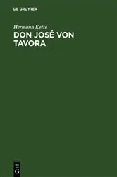 Book cover of Don José von Tavora by Hermann Kette