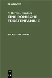 Book cover of Don Orsino by F. Marion Crawford