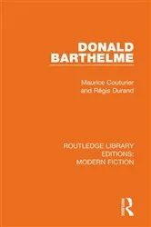 Book cover of Donald Barthelme by Maurice Couturier