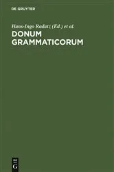 Book cover of Donum Grammaticorum by Unknown