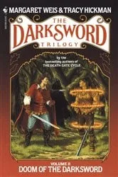 Book cover of Doom of the Darksword by Margaret Weis
