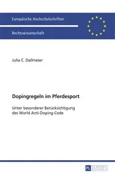 Book cover of Dopingregeln im Pferdesport by Julia Dallmeier