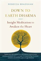 Book cover of Down to Earth Dharma by Rebecca Bradshaw