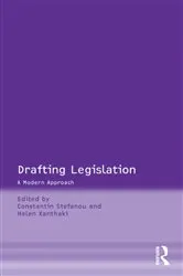 Book cover of Drafting Legislation by Constantin Stefanou