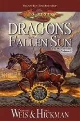 Book cover of Dragons of a Fallen Sun by Margaret Weis