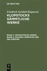 Book cover of Dramatische Werke, Band 2: Salomo. Hermann und die Fürsten by Friedrich Gottlieb Klopstock